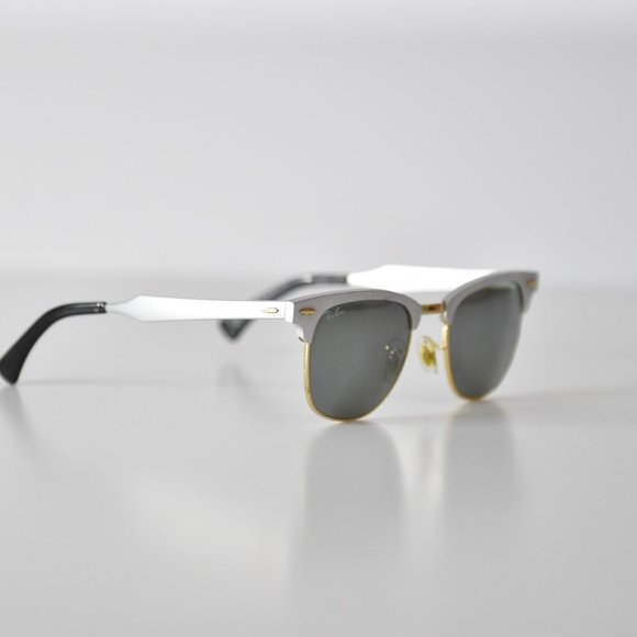 Ray-Ban White and Gold Sunglasses - Picture 2 of 3